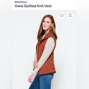 Bagatelle Quilted Vest 🧡